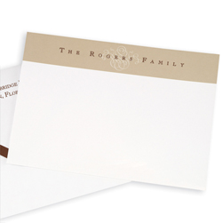 Brown Scroll Delicate Card