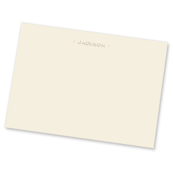 Embossed One-Line Card